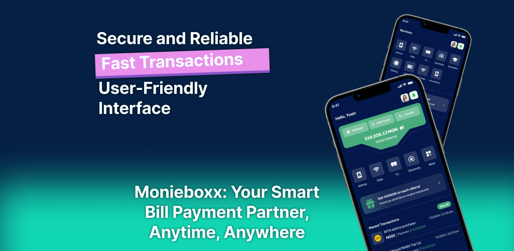 Monieboxx - Secure and Reliable Fast Transactions with User-Friendly Interface